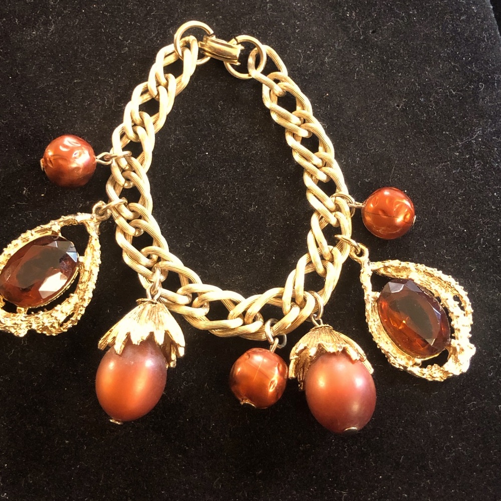 1970s costume charm bracelet